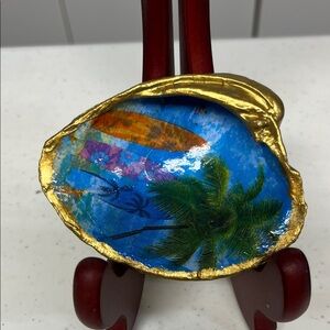 Hand Crafted Tropical Surf Shell Trinket Dish